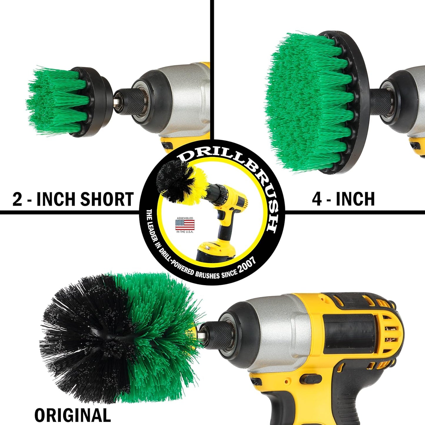 Drill Brush 4-Piece Kitchen Cleaning Kit – Scrub & Restore Ovens, Stovetops, Sinks, and More