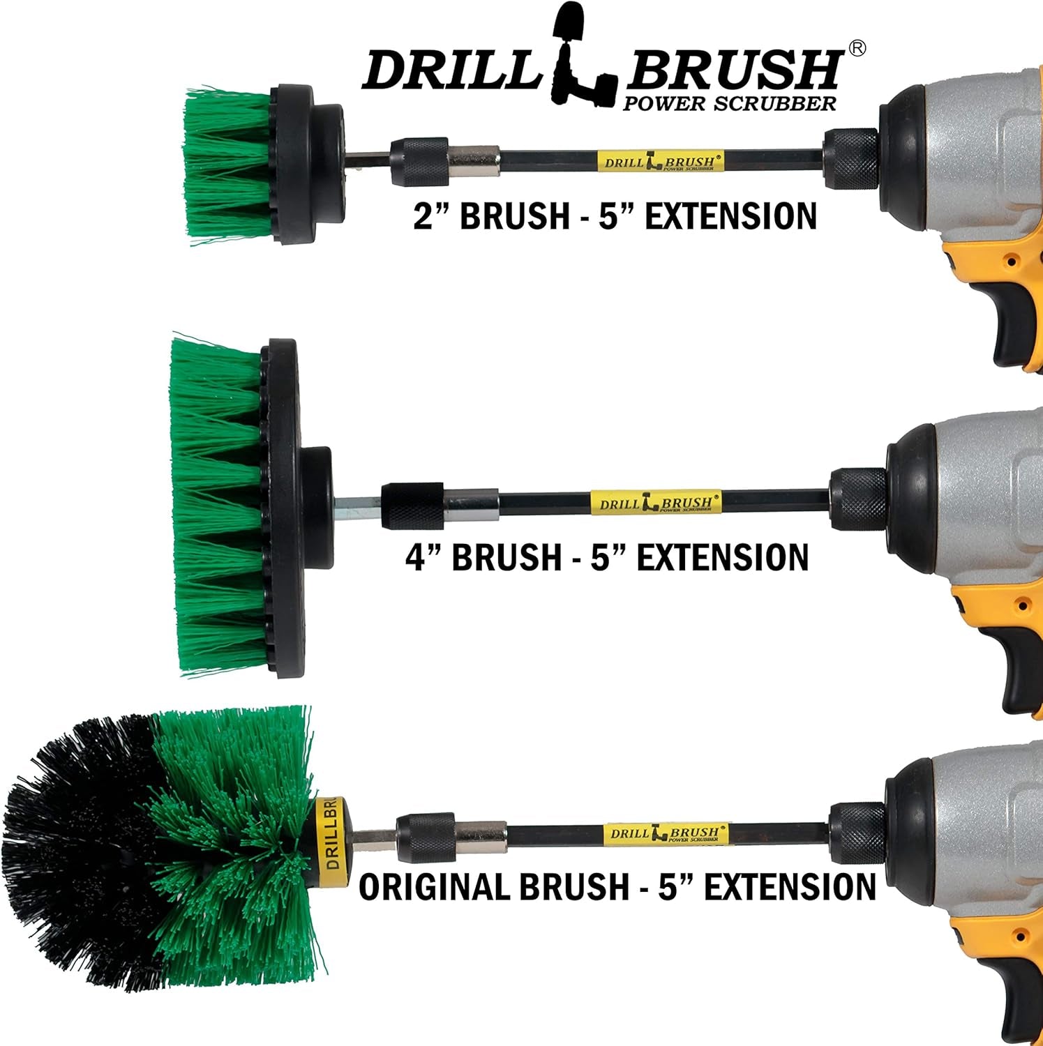 Drill Brush 4-Piece Kitchen Cleaning Kit – Scrub & Restore Ovens, Stovetops, Sinks, and More
