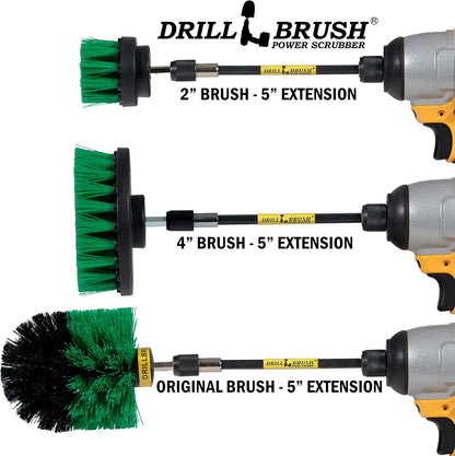 Drill Brush 4-Piece Kitchen Cleaning Kit – Scrub & Restore Ovens, Stovetops, Sinks, and More